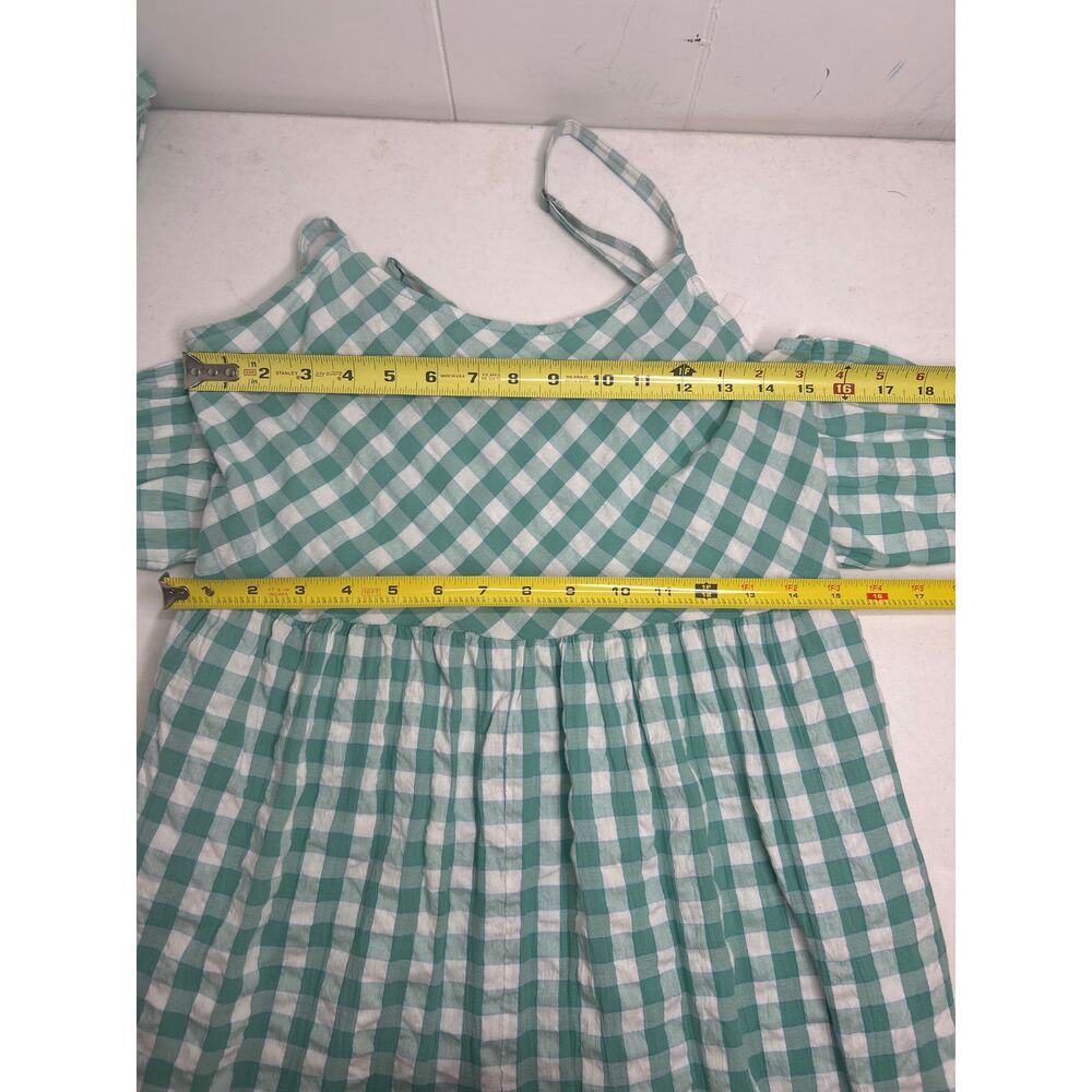 Nordstrom Green Gingham Tie Back Ankle Jumpsuit Size S. NWOT - Picture 7 of 7